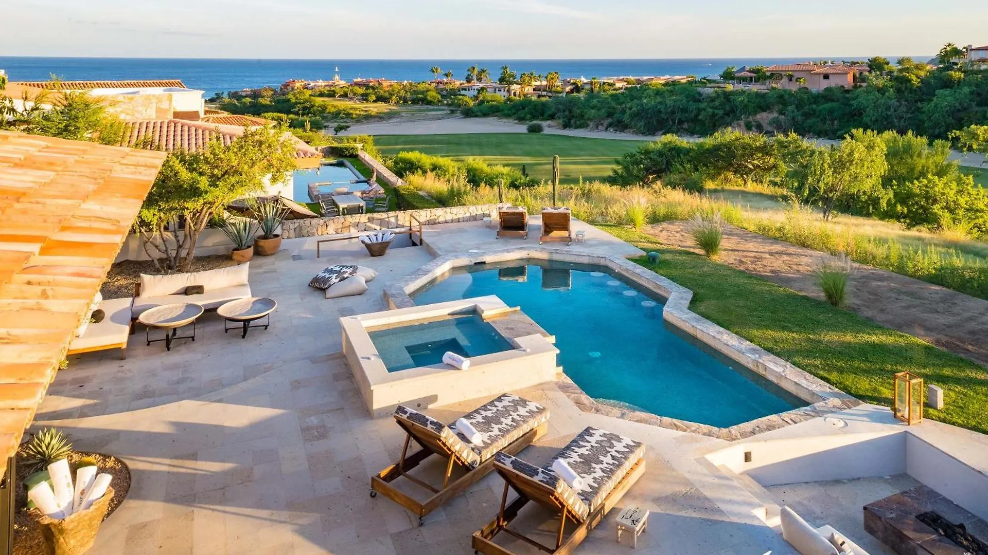 Sea Of Cortes Views Fire Pit Outdoor Living Cabo San Lucas Mexico